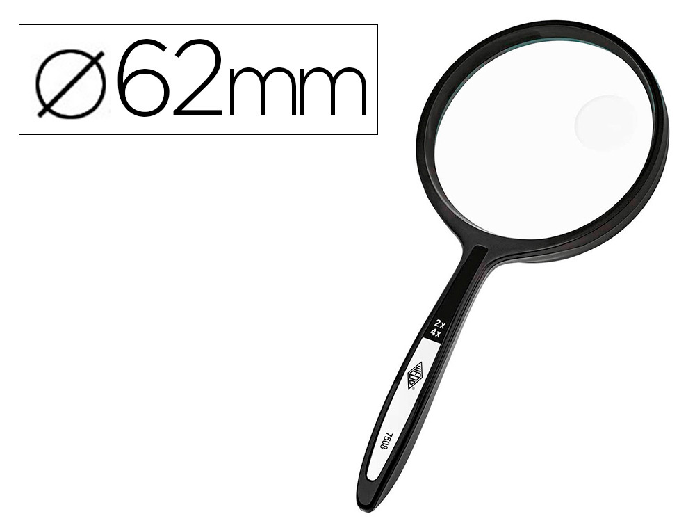 LUPA CRISTAL BIFOCAL 62 MM. -MANGO CURVO (Ref.7508)