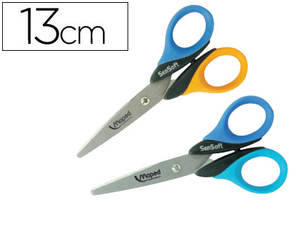 MAPED - Tijeras Sensoft 13 cm Colores surtidos (Ref.169300)