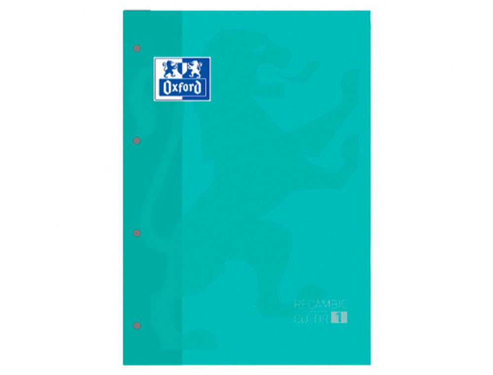 OXFORD - Recambio Color 80 Hojas A4 Cuadricula 5X5 Verde (Ref.MINT400041235)