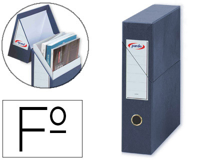 PARDO - Estuche archivador Lomo 80mm A4 Azul (Ref.245603)
