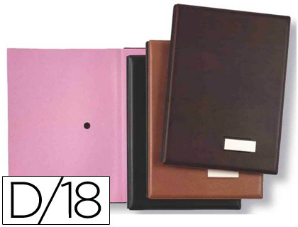 PARDO - Portafirmas 335x245 mm 18 separadores Negro 875 N (Ref.87501)