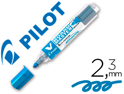 PILOT - Rotulador pizarra blanca Vboard Master Begreen Trazo 1.8 mm Punta de fibra Azul WBMA-VBML (Ref.WBMA-VBM-M-L-BG / NVBMA)
