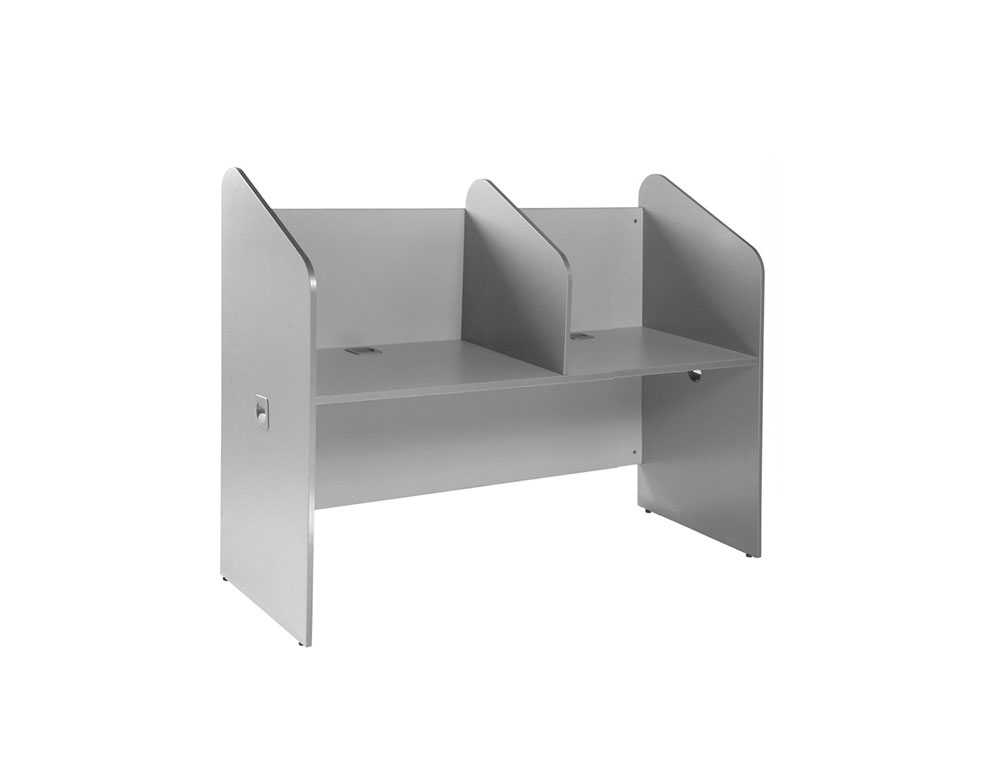 ROCADA - Mesa Call center Doble 166x65x132cm Gris (Ref.5502AB02)