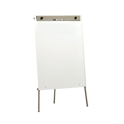 ROCADA - Pizarra blanca rd-600 superficie melamina caballete con tripode 100x70x180 cm (Ref. 600)