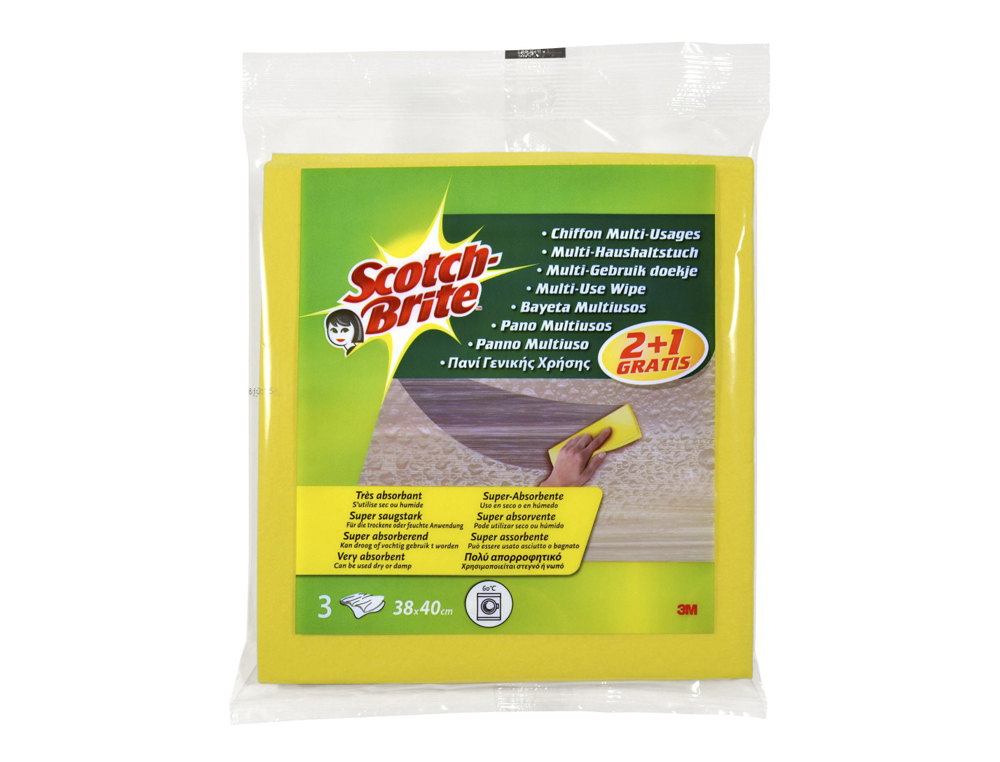 SCOTCH - -BRITE - BAYETA MULTIUSO 3M AMARILLA (Ref.RN000981787 (RN000897678))
