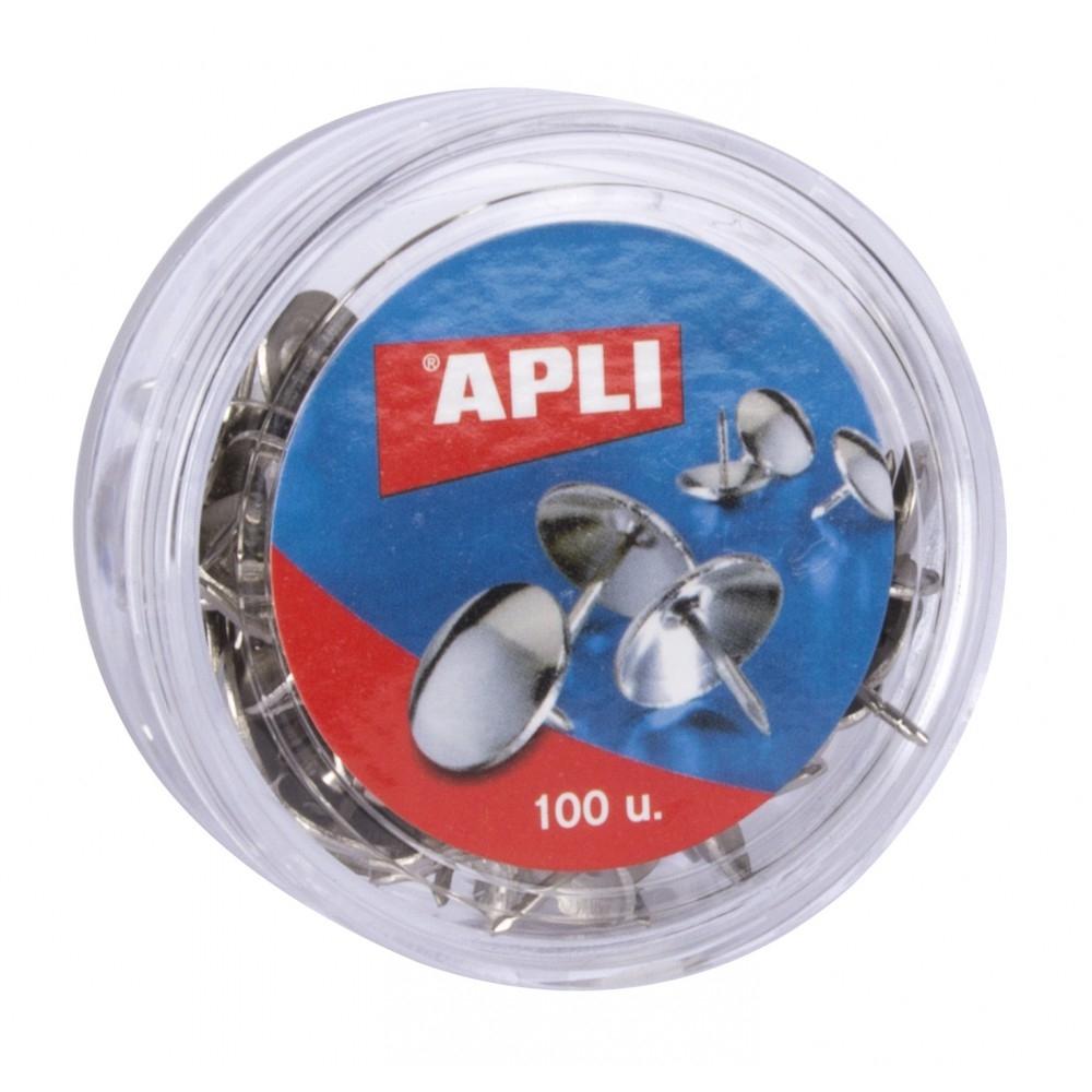 APLI - CHINCHETA NIQUELADA 10 mm. CAJA de 100 (Ref.11726)
