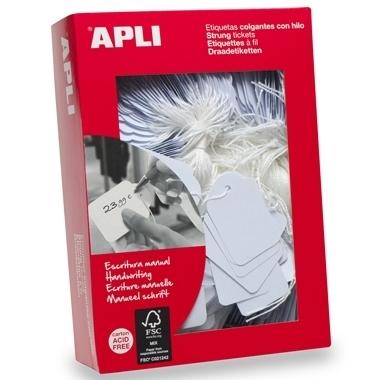 APLI - ETIQUETAS COLGANTES 7 X 19 MM -CAJA DE 1000 (Ref.383)
