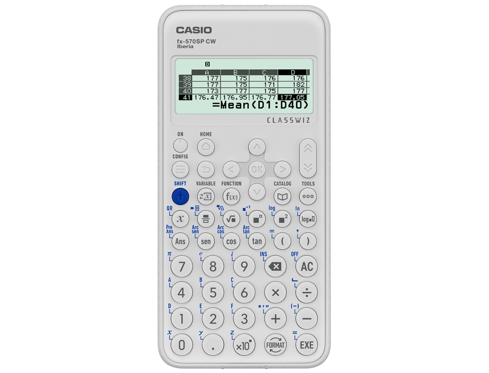 CASIO - Calculadora Científica CLASSWIZ FX-570SP (Ref.FX-570SP CW)