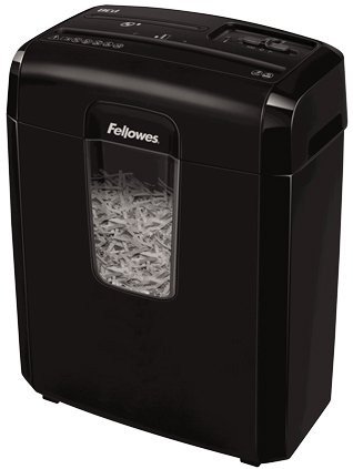 FELLOWES - DESTRUCTORA DE DOCUMENTOS 8CD CAPACIDAD DE CORTE 8 HOJAS EN PARTICULAS DESTRUYE GRAPAS CLIPS (Ref.4692101)