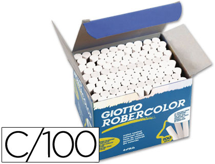 GIOTTO - Robercolor Tizas Caja 100 ud Blanco (Ref.538800)