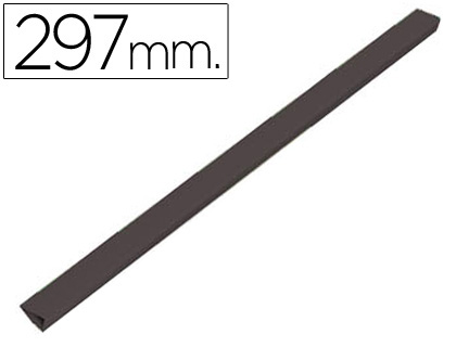 LOMERA PLASTICO DIN A4 NEGRA (Ref.715 C A 297 MM)