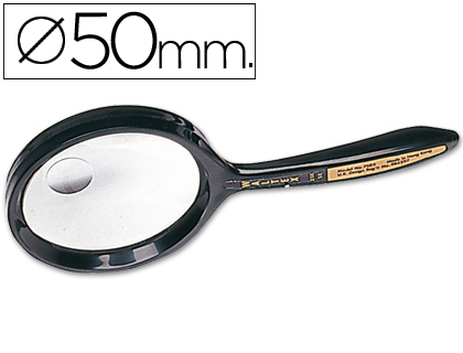 LUPA CRISTAL BIFOCAL 50 MM. -MANGO CURVO (Ref.7509)