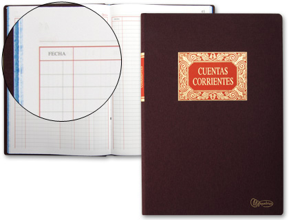 MIQUELRIUS - Libro Cuentas corrientes Fº Natural 215x315 (Ref.4022)