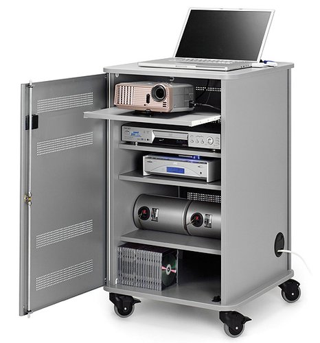 NOBO - Mueble Multimedia 95x57x60cm 4 estantes (Ref.1902339)