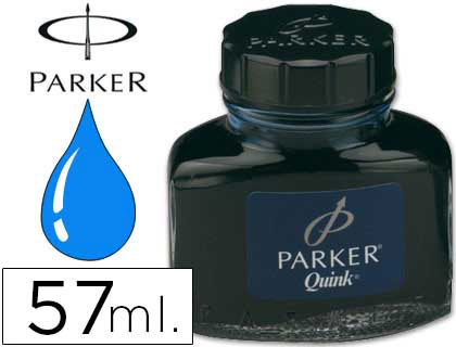 PARKER - Tintero Quink 57 ml azul real lavable (Ref.S0037480)
