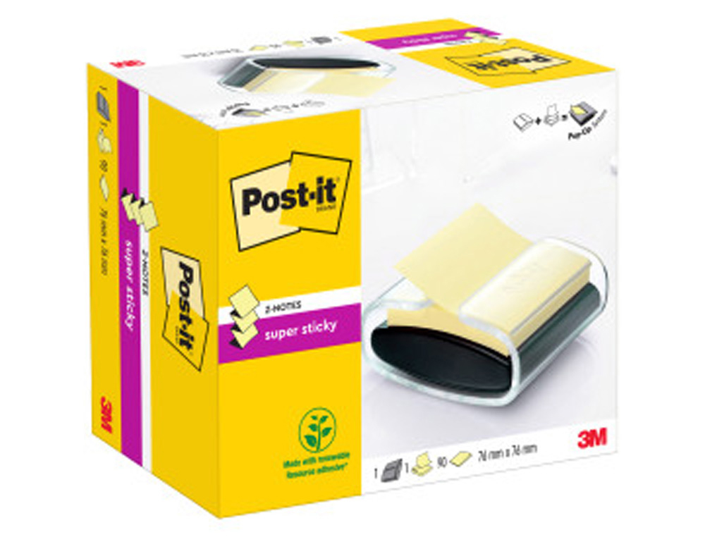 POST-IT - Dispensador znotes ng 76x76+bloc am (Ref.HK100010188)