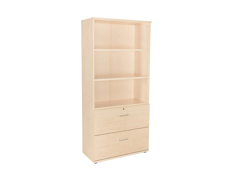 ROCADA - Armario Carpetero Serie Store Con cerradura A4 195X90X45cm Haya (Ref.1102AA01)