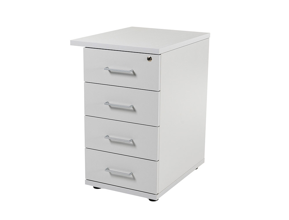 ROCADA - Bucks Serie Store 4 cajones Melamina y PVC 60x50x72cm Gris-Gris (Ref.4005AB02)