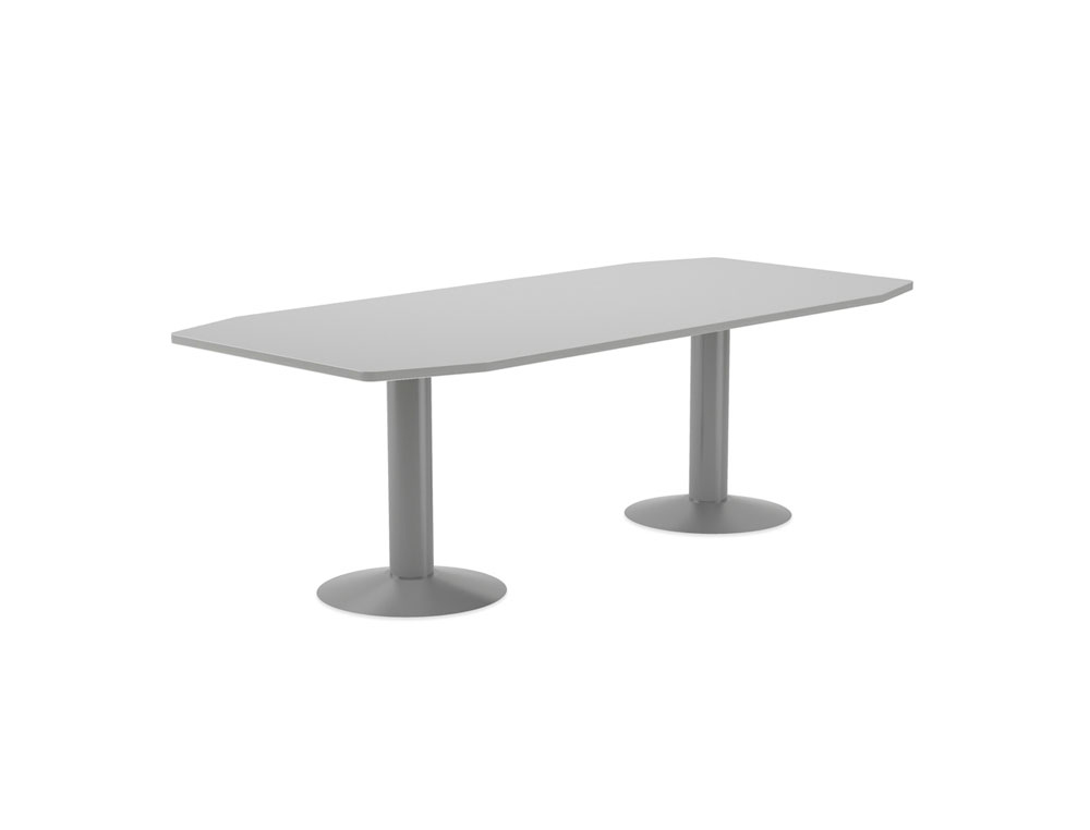 ROCADA - Mesa rectangular Serie Meeting Reunión 220x100cm Gris-Aluminio (Ref.3003AT02)