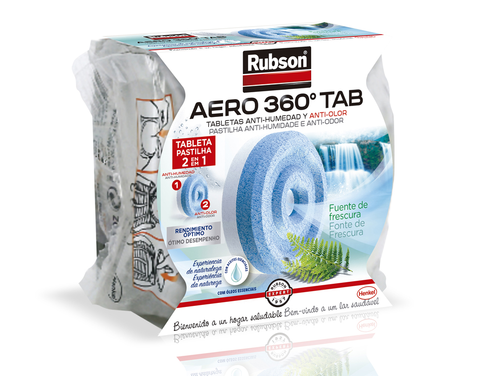 RUBSON - DESHUMIDIFICADO AERO 360 AROMATERAPIA FRUTA RECAMBIO PASTILLA (Ref.2093420)
