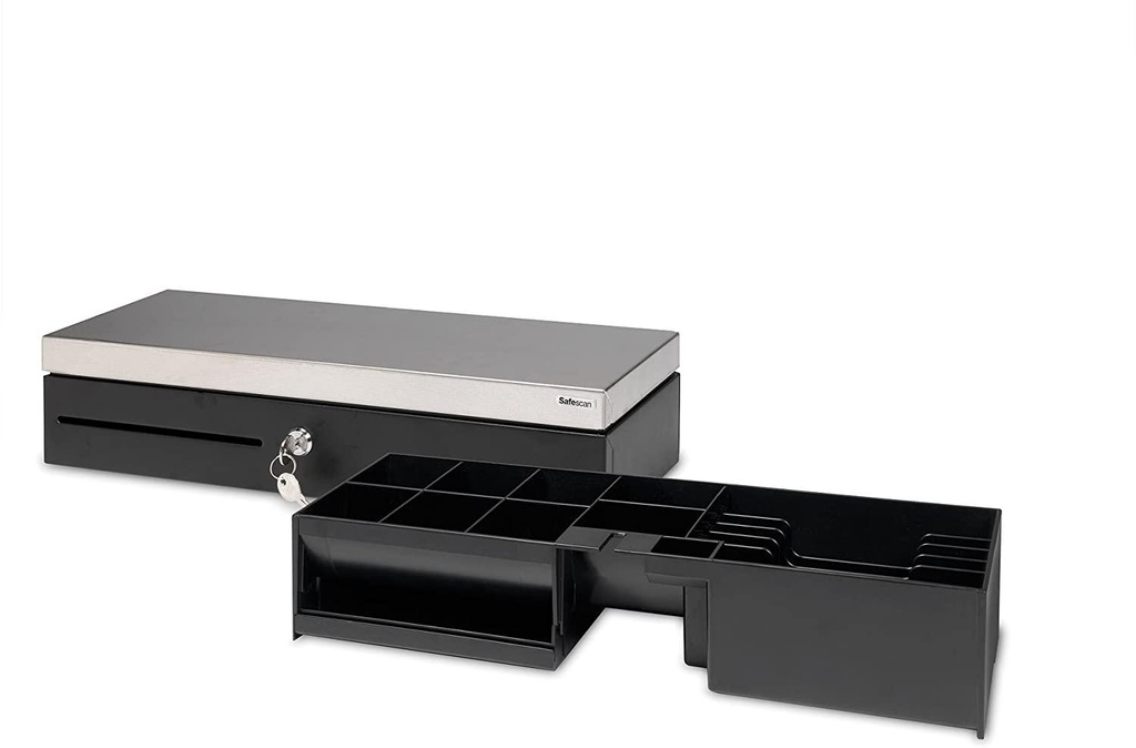 SAFESCAN - Cajón Portamonedas SD-4617S 460x170x100 6 billetes y 8 monedas Llave electrón. (Ref.132-0498)