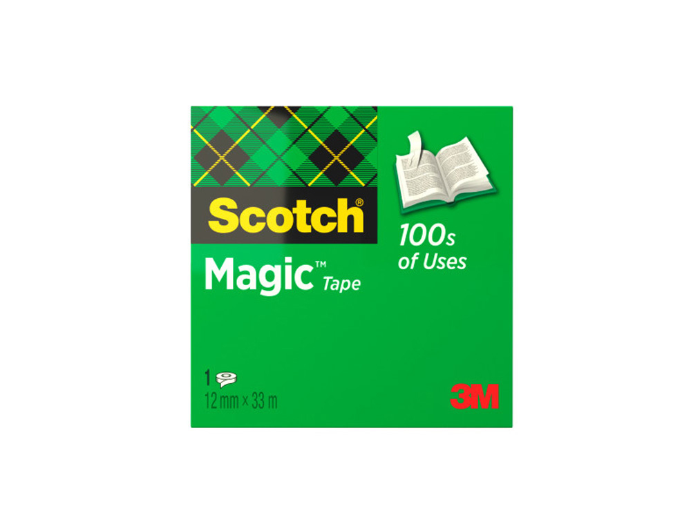SCOTCH - Cinta adhesiva Magic Invisiblemedidas 12 mm. x 33 m.FT510009390 (Ref.70005258721)