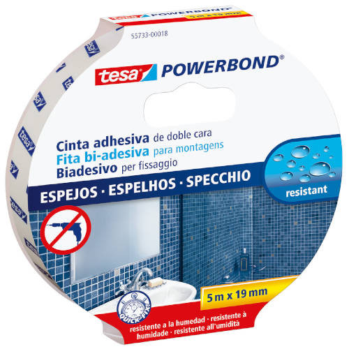 TESA - Cinta adhesiva doble cara Doble cara 19mm x 5m 10 ud (Ref.55733-00018-03)