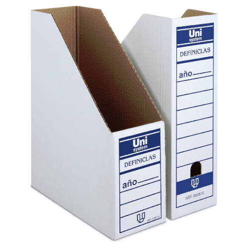 UNIPAPEL - Revistero Definiclas 335x260x100 mm Blanco (Ref.96510)
