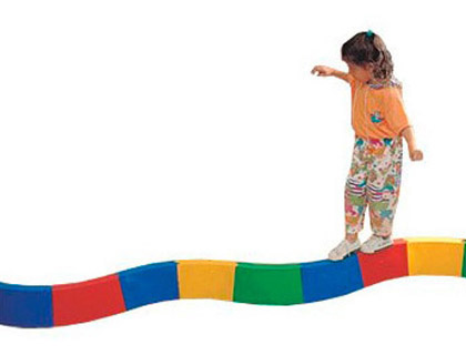 AMAYA - Pasillo para equilibrio acoplable semicircular curvo longitud 30cm caja de 10 unidades (Ref. 412200)