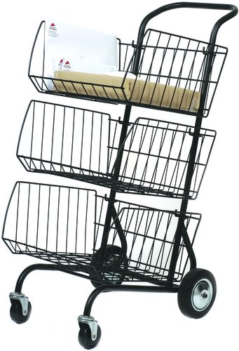 ARCHIVO 2000 - CARRO CORRESPONDENCIA ALBA 3 CESTAS (tamaño 460x620x950mm) (Ref.ALCORCHAR NE)