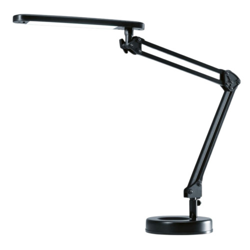 ARCHIVO 2000 - LAMPARA DE OFICINA LED 4 STARS CON BASE LED ABS Y ALUMINIO COLOR NEGRO (Ref.5061B NE)