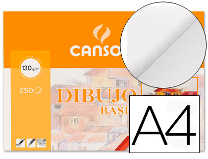 CANSON - Papel Gama Dibujo Basik 250 Hojas A4 130 Gr (Ref.200401405)