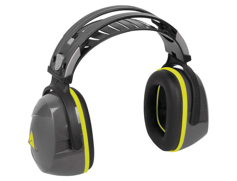 DELTAPLUS - CASCO ANTIRUIDO CON OREJERAS AJUSTABLE EN ALTURA NORMA SNR 33 DB COLOR GRIS-NEGRO (Ref.INTERGR)