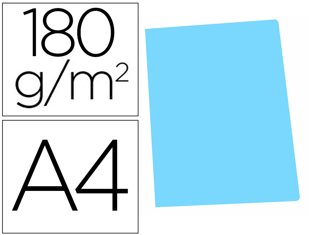 ELBA - Subcarpeta A4 Azul pastel 180 G (Ref.400040507)