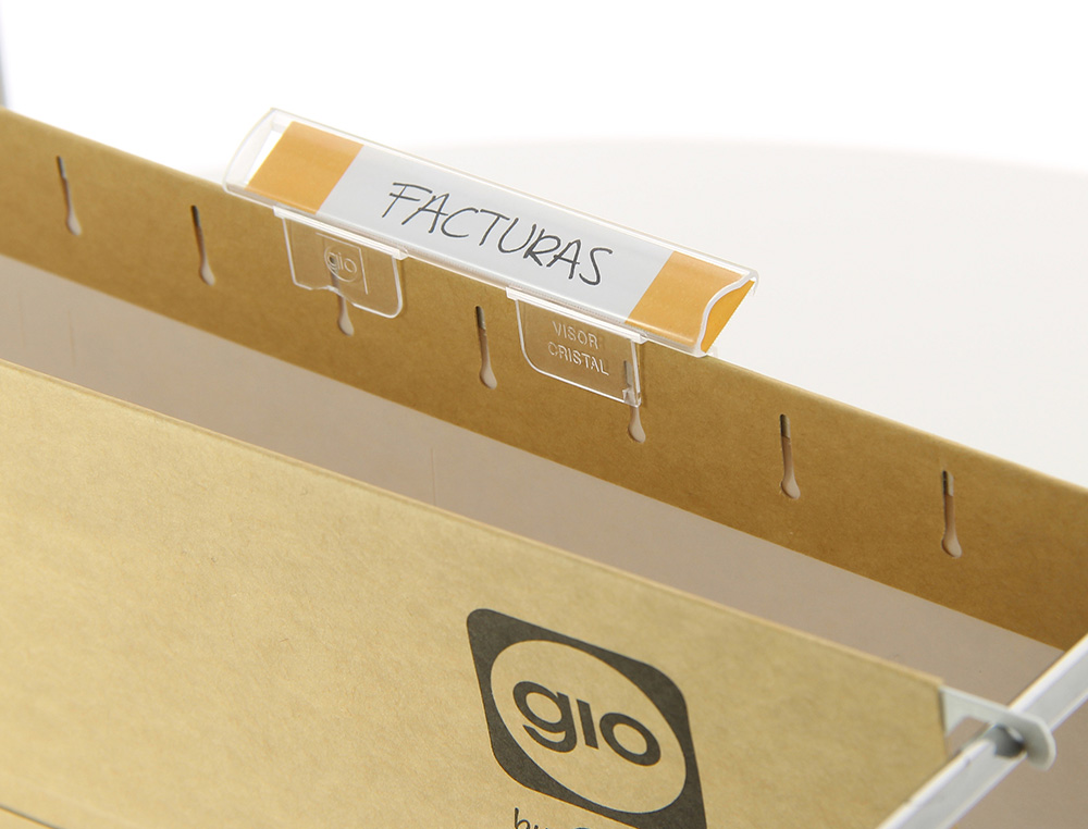 FADE - Visor carpeta colgante 80mm Superior Rigido Kraft varilla de plastico 4000022781 (Ref.400022781)