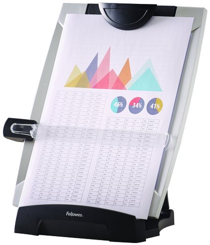 FELLOWES - Atril OFFICESUITE Sobremesa Sujetapapeles 150 hojas 3 en 1 A4 (Ref.8033201)