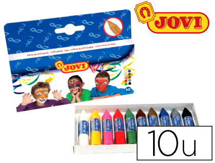 JOVI - Caja 10 BARRITAS MAQUILLAJE CAJA SURTIDOS (Ref.176)