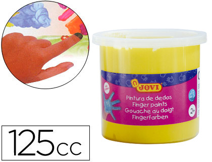 JOVI - PINTURA A DEDOS 125 CC -AMARILLO (Ref.56003)
