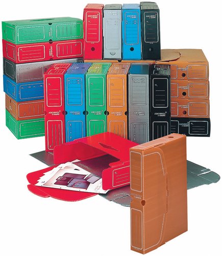 LIDERPAPEL - Archivador Definitivo PLASTICO GRIS TAMAÑO 36X26X10 CM (Ref.DF07)