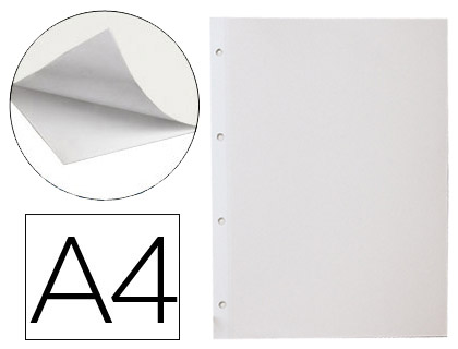 LIDERPAPEL - HOJA ALBUM AUTOADHESIVA BLANCA (Ref.HJ01)