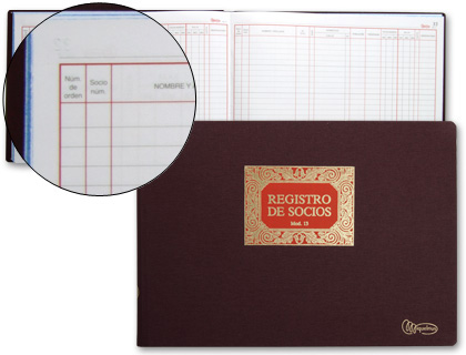 MIQUELRIUS - Libro socios Fº Apaisado (Ref.5013)