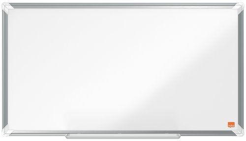NOBO - Pizarra blanca nano clean magnetica acero widescreen 32\" bandejas para rotuladores 411x15x721 mm (Ref. 1905296)