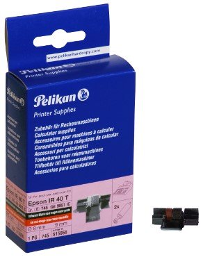 PELIKAN - RODILLO ENTINTADO IR40T NEGRO/ROJO 2 UNID (Ref.515056)