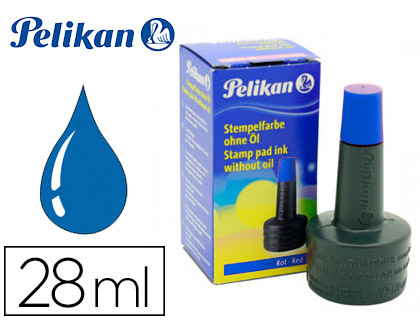 PELIKAN - Tinta AZUL para Tampón 4K 28ml (Ref.351213)
