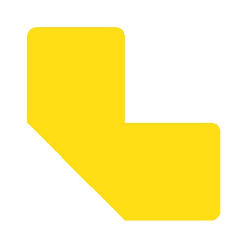 TARIFOLD - Pack DE 10 SIMBOLOS ADHESIVOS CON FORMA L COLOR AMARILLO (Ref.197204)