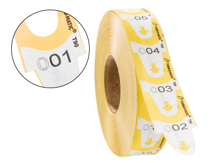 TURNOMATIC - TICKETS 31X67 MM COLOR AMARILLO ROLLO 4000 TICKETS (Ref.39649160)