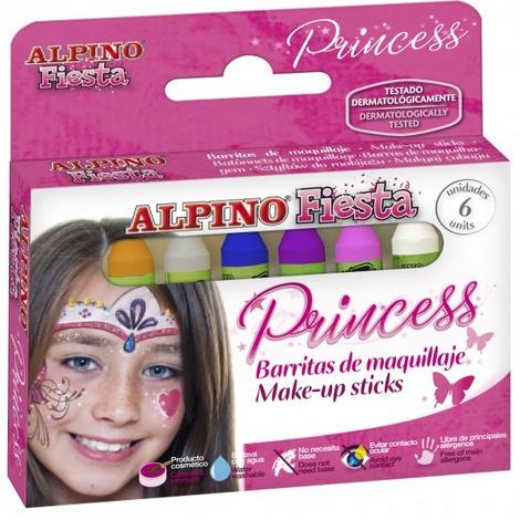 ALPINO - BARRA MAQUILLAJE SET DE MAQUILLAJE PRINCESS 6 COLORES (Ref.DL000112)