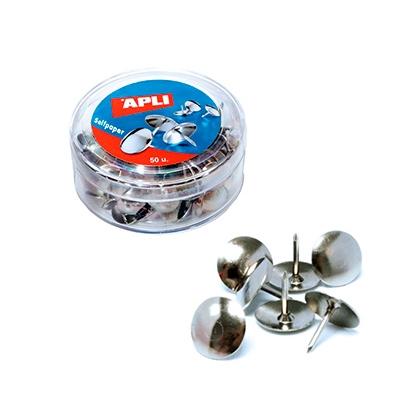 APLI - CHINCHETA NIQUELADA 10 mm. CAJA de 50 (Ref.11725 SUELTAS)
