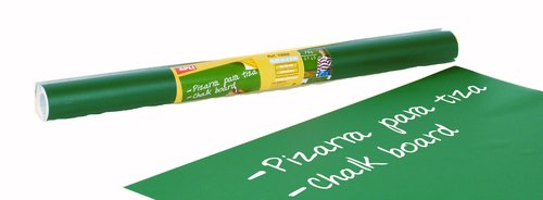 APLI - PIZARRA VERDE ROLLO ADHESIVO 50x200 cm para ESCRIBIR con TIZA (Ref.10962)