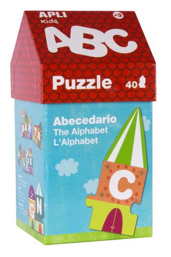 APLI - PUZZLE ABECEDARIO CASITA 40 PIEZAS (Ref.14805)